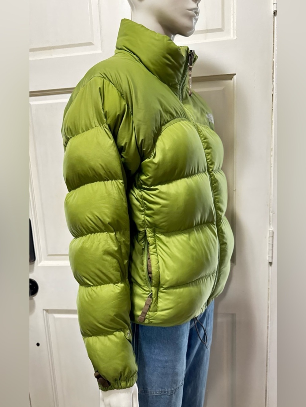 The North Face 1996 Retro Nuptse Men's Sage Green Puffer Jacket Size Medium - Picture 3 of 16